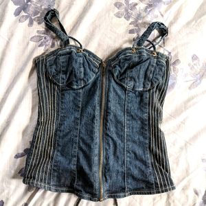 Jean Corset Top